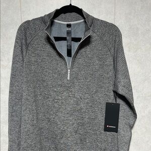 lululemon athletica Men's Charcoal Zip-Up Sweater